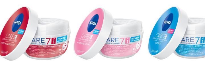 NIVEA rozwija linię Care 7w1. Do sprzedaży trafiły cztery kremy do twarzy